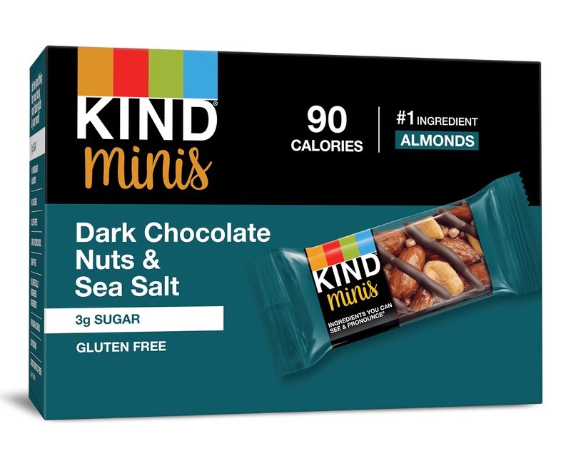 Dark Chocolate Nuts & Sea Salt Minis bars