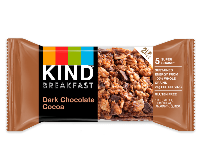 Dark Chocolate Cocoa Breakfast Bars Healthy Granola Kind Snacks Packs Kind Snacks 8126