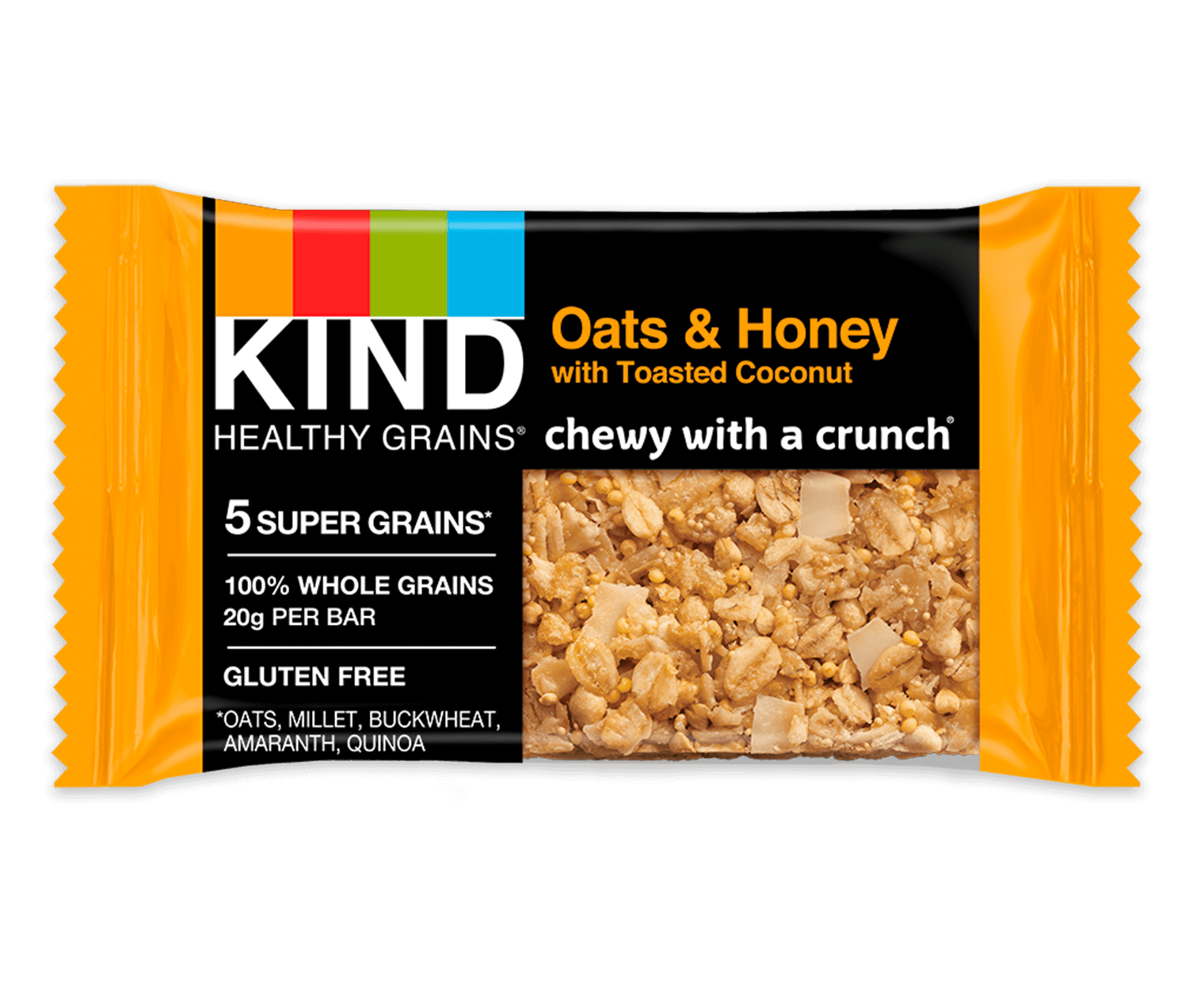 Oats Honey Granola Bars With Toasted Coconut Kind Snacks