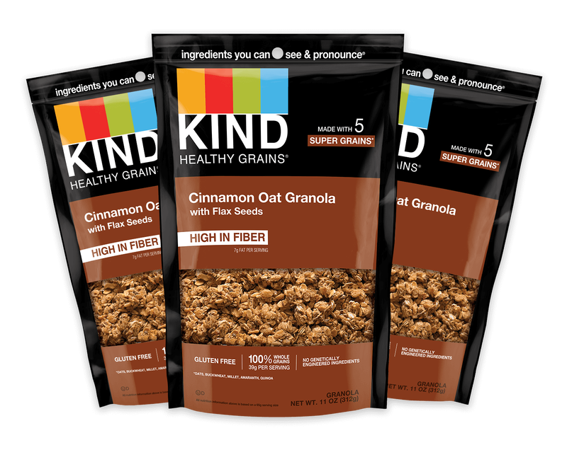 Kind Healthy Grains Granola Clusters, Whole Grain, Peanut Butter, Family Size - 17 oz