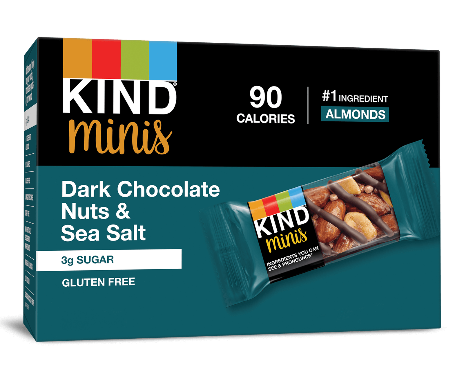 Dark Chocolate Nuts And Sea Salt Minis Bars Kind Snacks 